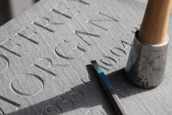 carving and lettering