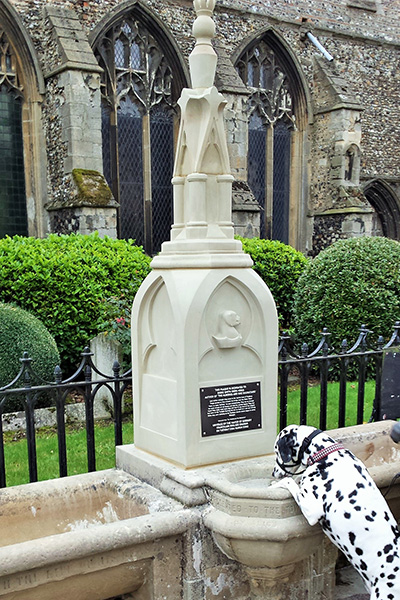 Waterfountain stone carved